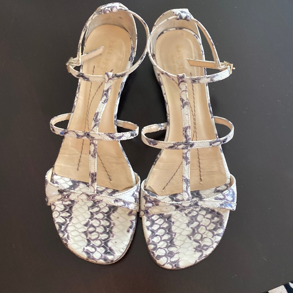 Kate Spade snake print sandals